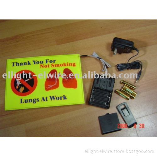 EL Flashing Advertisement. EL sheet poster. EL light products